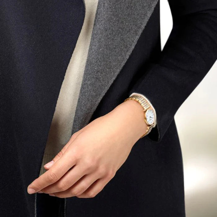LONGINES L45122878 La Grande Classique de Longines Diamond 29mm White Mother of Pearl Dial Gold PVD Stainless Steel Women's Watch