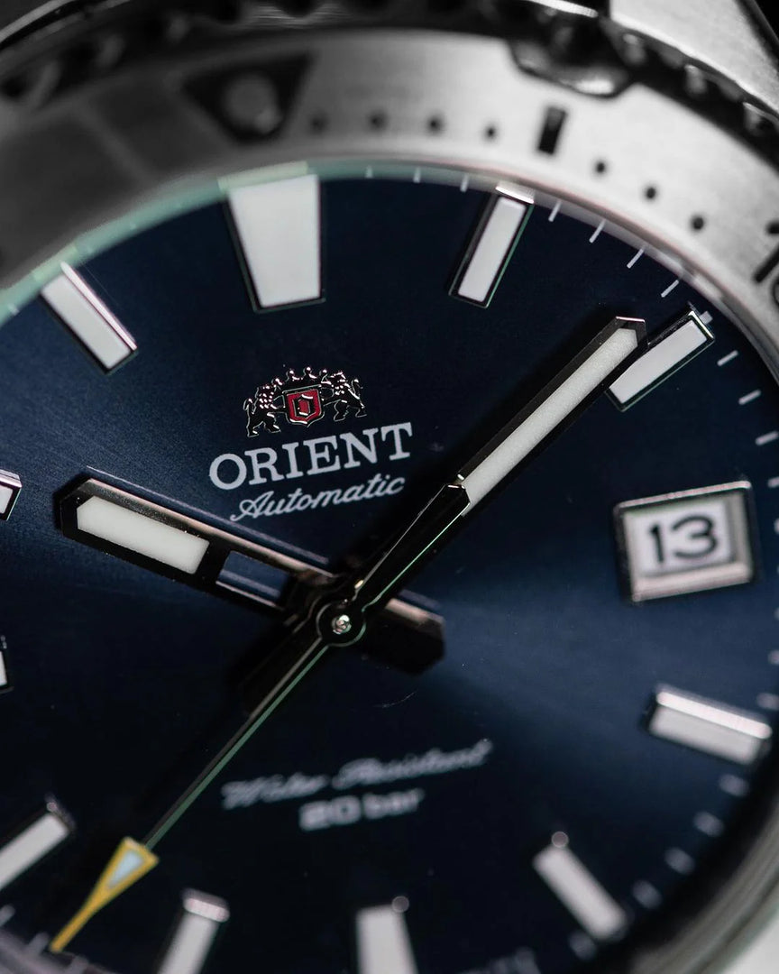 Orient RA-AC0Q02L10B Mako 40 Sports Automatic Blue Dial Steel Strap Men's Watch