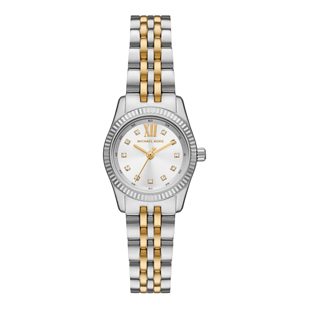 Michael Kors MK4740 Lexington (26mm) Silver Dial / Two-Tone Stainless Steel Bracelet Women's Watch
