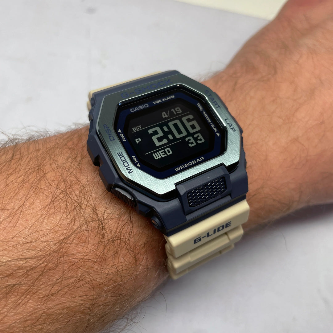 Casio GBX-100TT-2ER G-Shock G-Lide Surf Story Digital Display Bio-Based Resin Strap Men's Watch