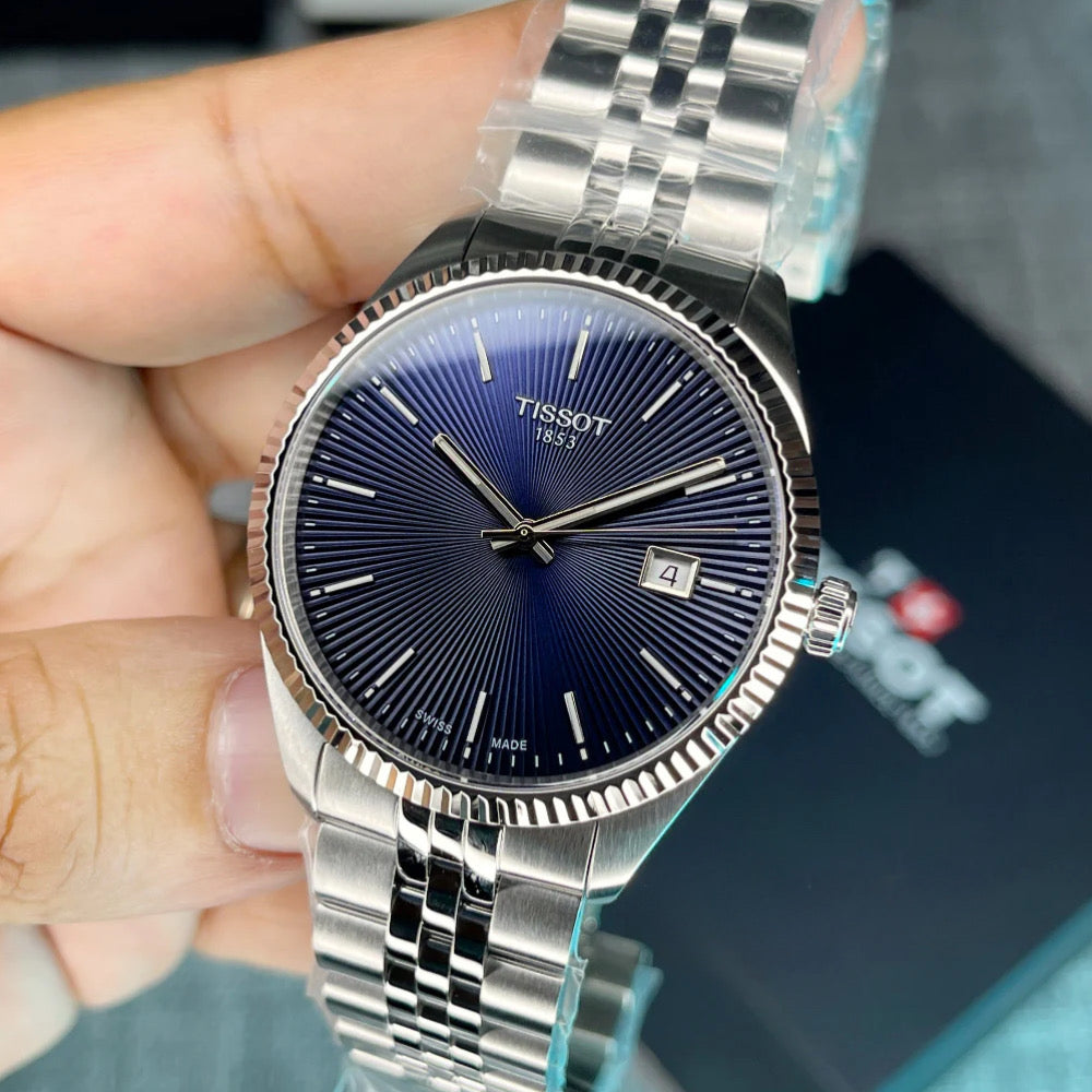 Tissot T1564101104100 Ballade 40mm Blue Dial Stainless Steel Bracelet Men's Watch