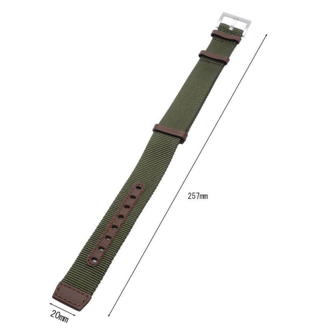 Authentic Hamilton Straps H690694102 Nato Green 20mm Khaki Field Strap Only