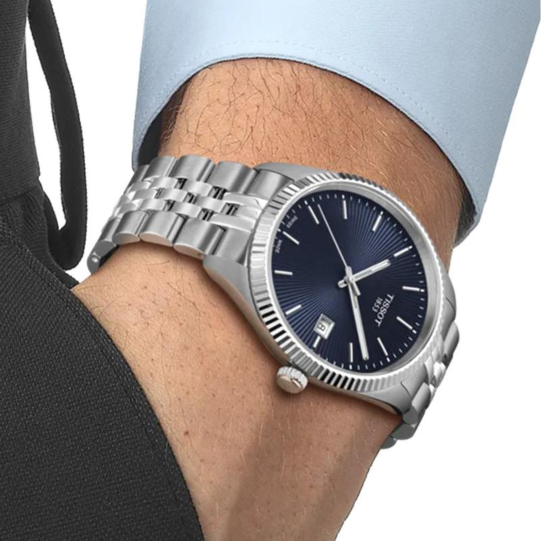 Tissot T1564101104100 Ballade 40mm Blue Dial Stainless Steel Bracelet Men's Watch