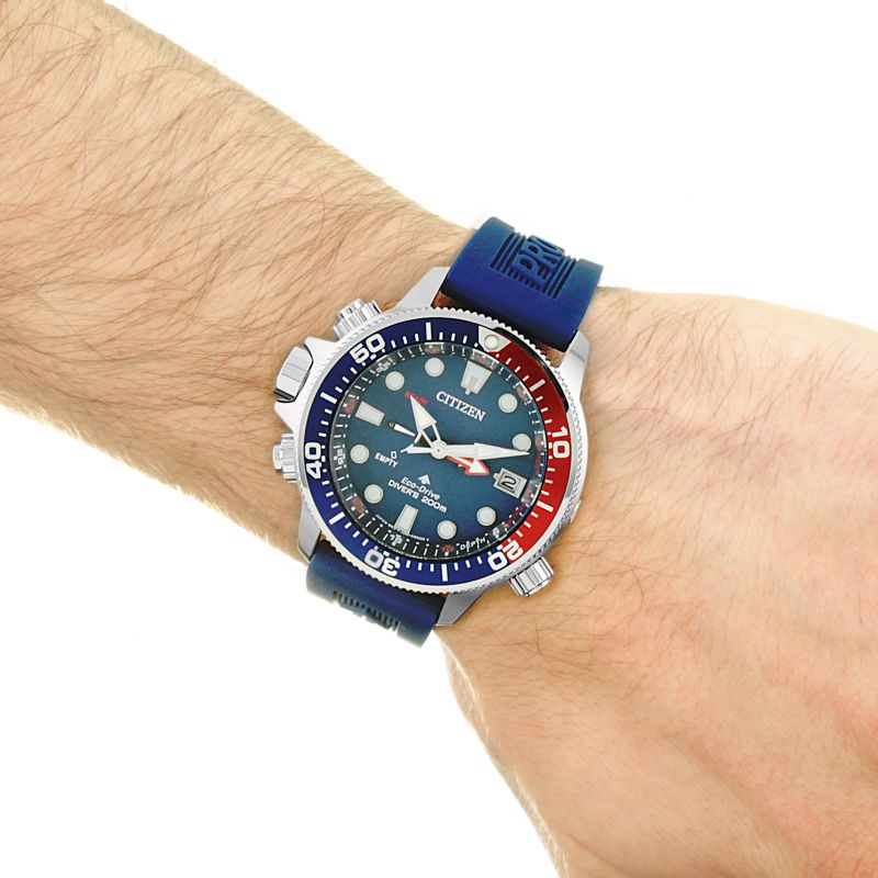 Citizen BN2038-01L Promaster Aqualand Eco-Drive Blue Rubber Strap Men’s Watch