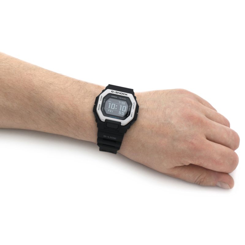 Casio Gshock GBX-100-1ER G-Lide Surf Digital Dial Black Resin Strap Men's Watch