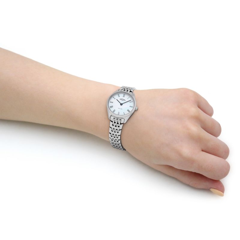 Rotary LB08010/41 Ultra Slim Silver Bracelet Women's Watch
