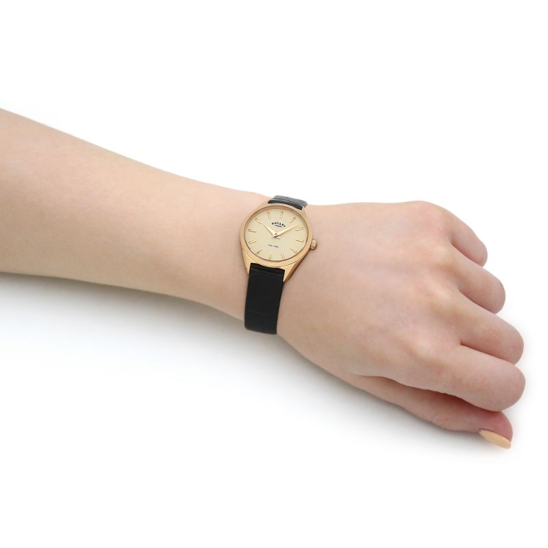 Rotary LS08013/03 Ultra Slim Women's Gold Leather Women's Watch