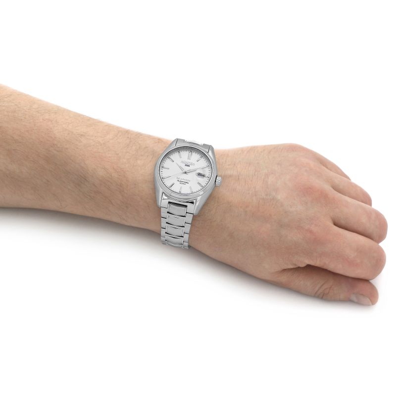 Roamer 210665 41 25 20 Searock Automatic II White Dial Stainless Steel Bracelet Men's Watch