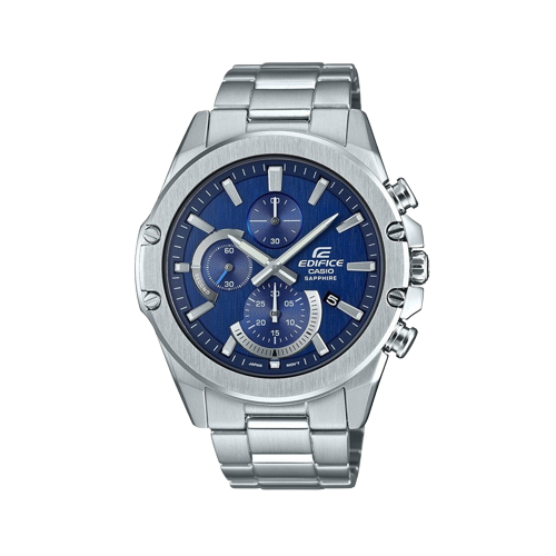 Casio Edifice EFR-S567D-2AVUEF Sapphire Crystal Neo Display Chronograph Stainless Steel Bracelet Mens Watch