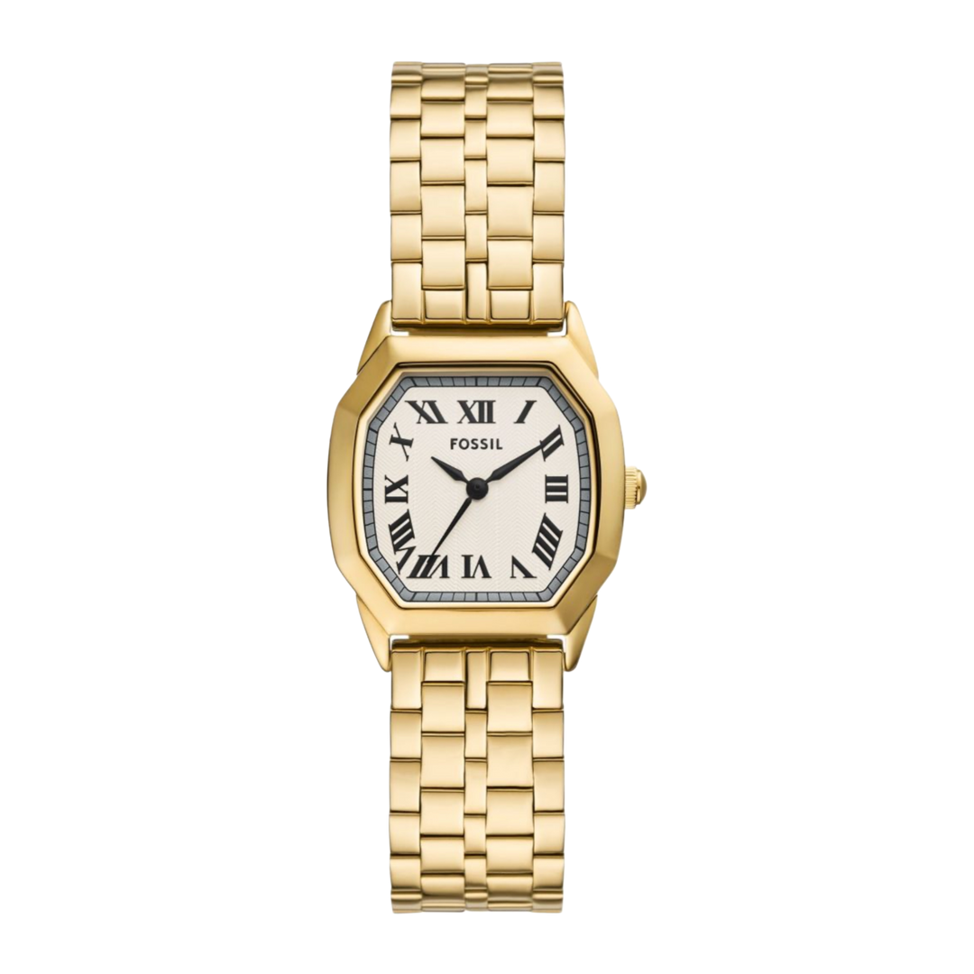 Fossil ES5361 Harlow (27mm) Cream Dial / Gold-Tone Stainless Steel Bracelet Women's Watch