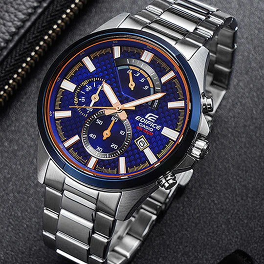 Casio EFV-530DB-2A.G Edifice Chronograph Stainless Steel Mens Watch