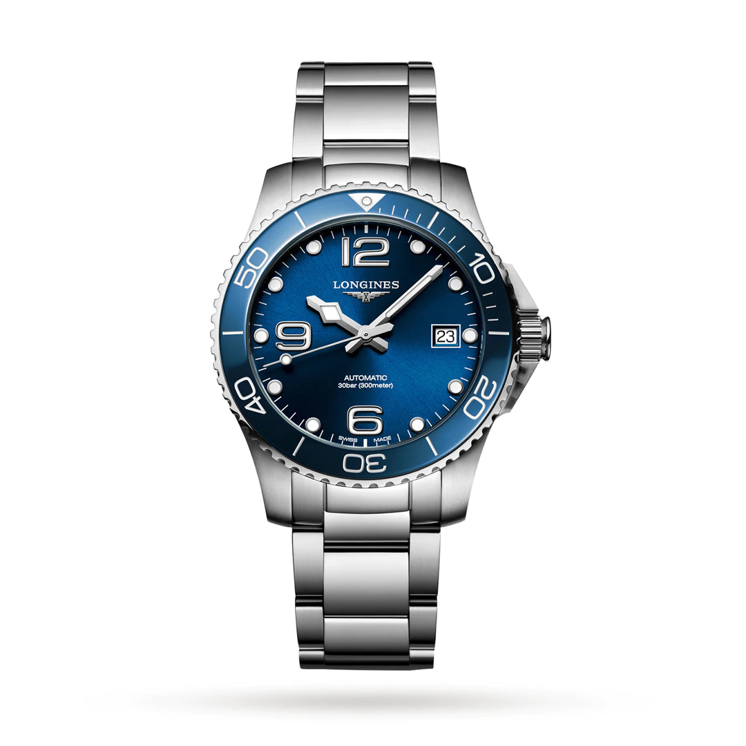 LONGINES L37804966 HydroConquest 39mm Automatic Blue Sunray Dial Men's Watch - mzwatcheslk srilanka