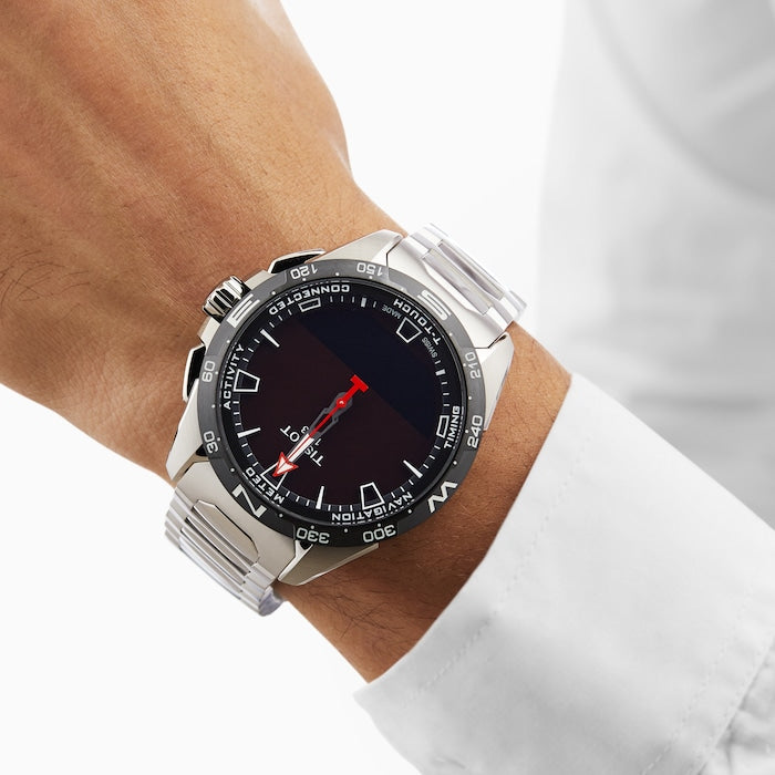 Tissot T1214204405100 T Touch Connect Solar Titanium Case Men's Watch