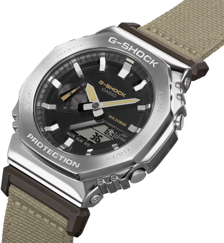 Casio GM-2100C-5ADR G Shock Analog Digital Nylon Strap Men's Watch