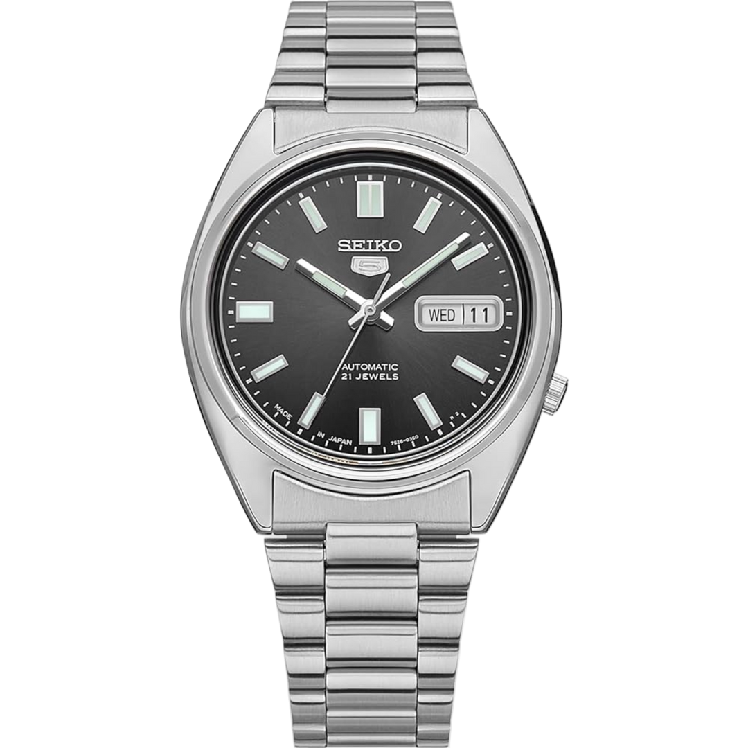 Seiko 5 SNXS79J1 Japan Made JDM Automatic Greyish Black Dial Men's Watch