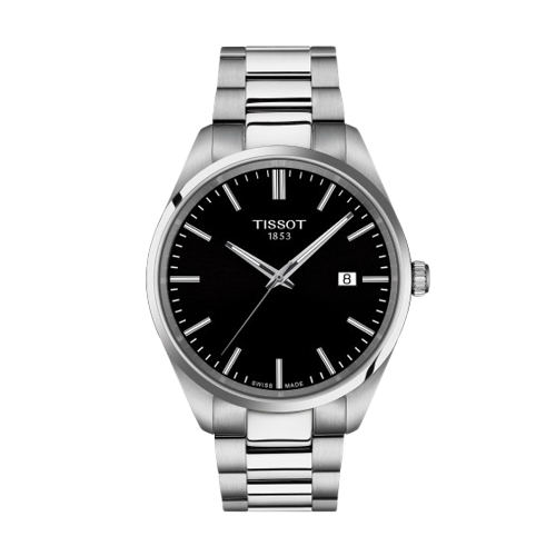 Tissot T1504101105100 PR 100 40mm Black Dial Stainless Steel Bracelet Men's Watch