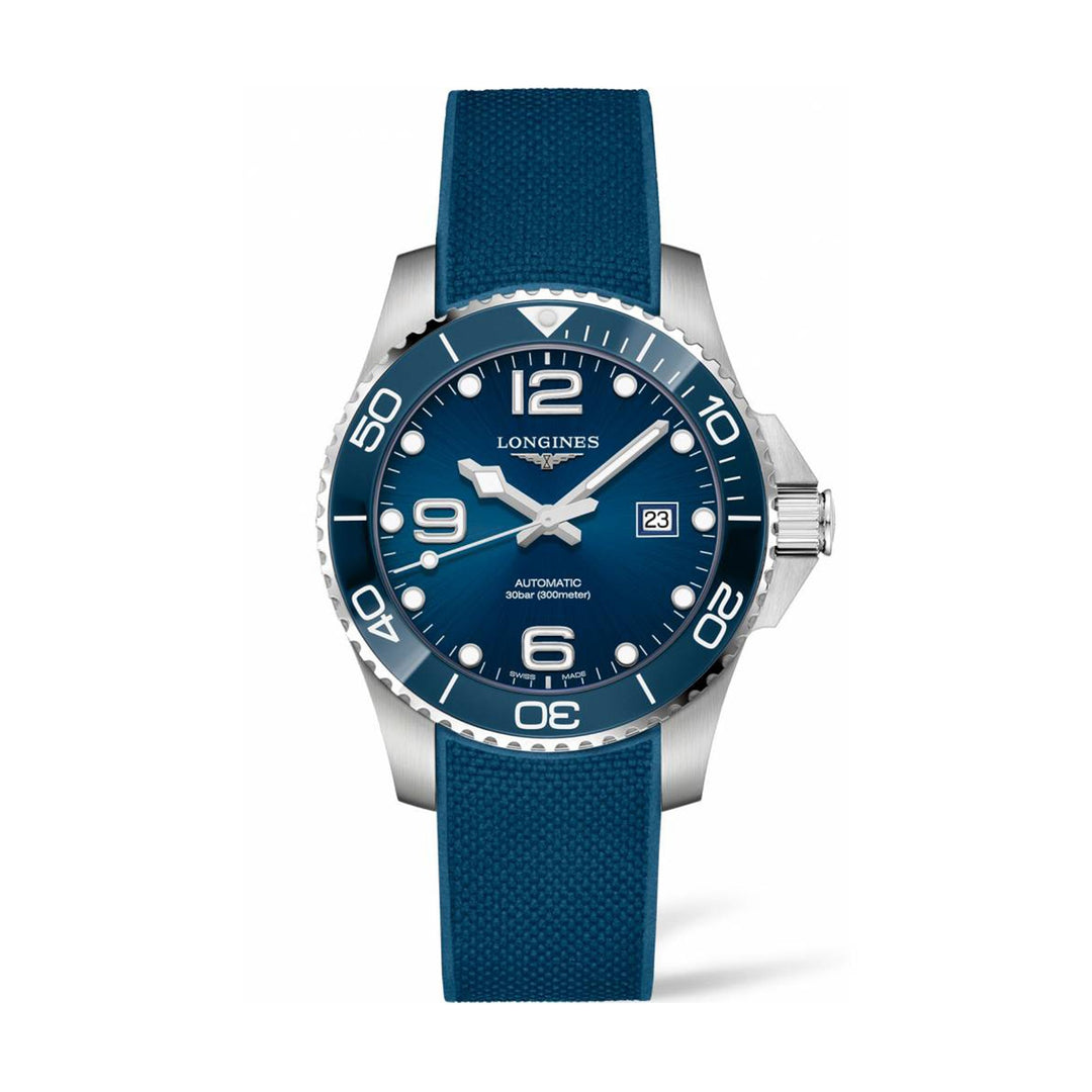 LONGINES L37814969 HydroConquest Blue Strap Automatic 41mm Men's Watch - mzwatcheslk srilanka