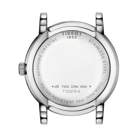 Tissot T1222101115900 Carson Premium Lady 30mm Pink Mother of Pearl Dial Stainless Steel Bracelet Women’s Watch