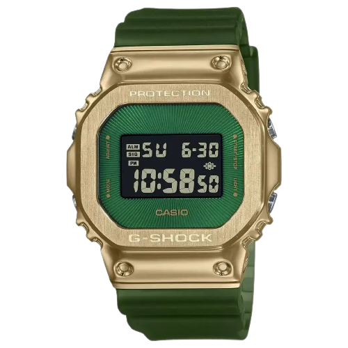 Casio GM-5600CL-3ER G-Shock 5600 Series Emerald Gold Men's