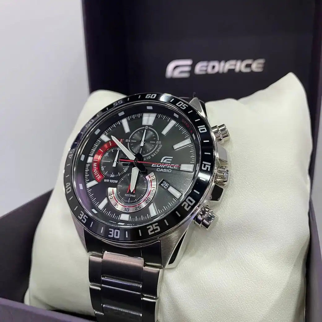Casio EFV-620D-1A4V Edifice Standard Chronograph Stainless Steel Mens Watch