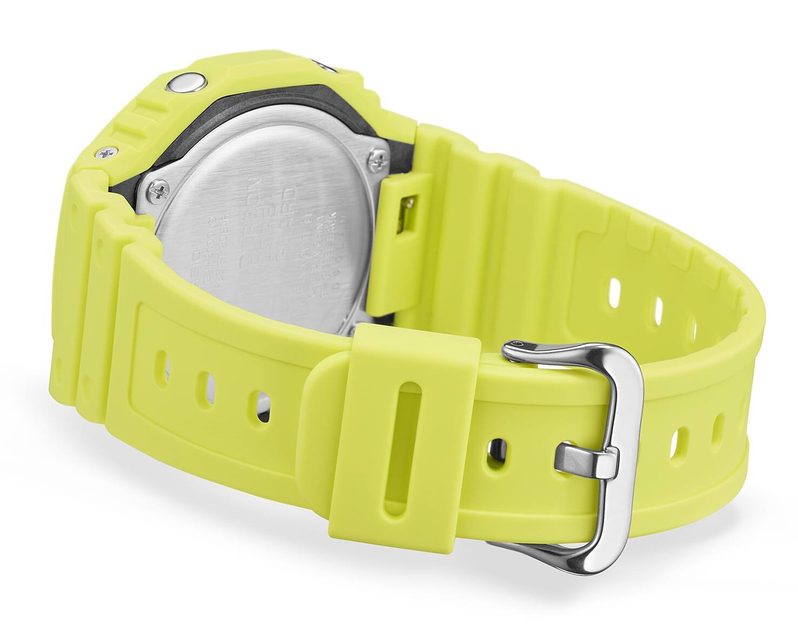 Casio GA-2100-9A9ER G Shock One Tone 2100 Series Volt Yellow Dual Display Men's Watch