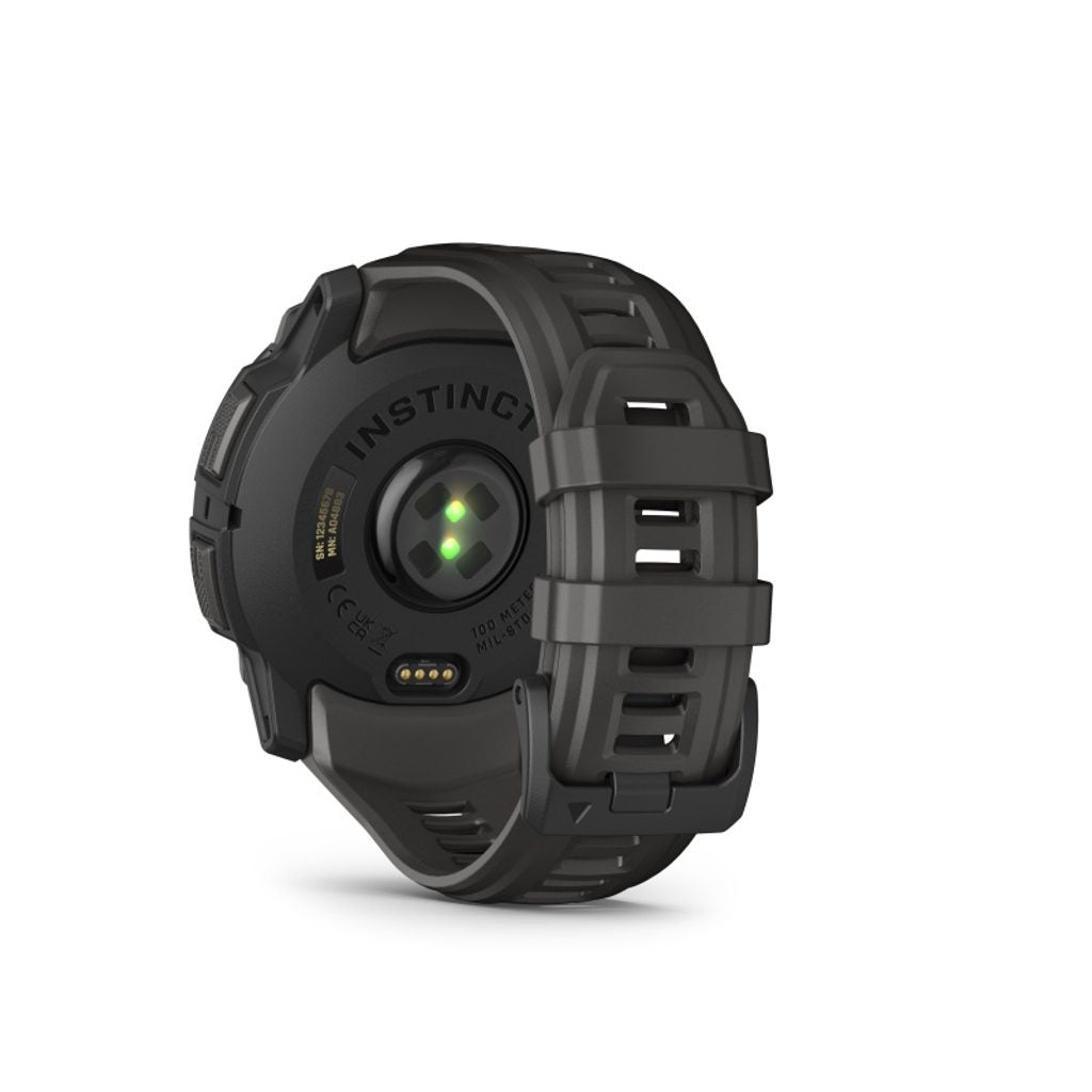 Garmin 010-03020-00 Instinct 3 AMOLED Outdoor GPS Smartwatch 50mm Black with Charcoal Band Men's & Women's Watch