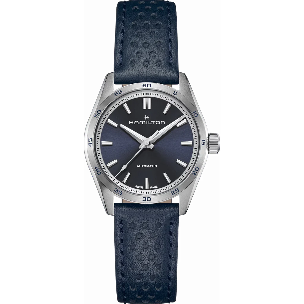 Hamilton H36115640 Jazzmaster Performer Auto 34mm Blue Leather Women's Watch