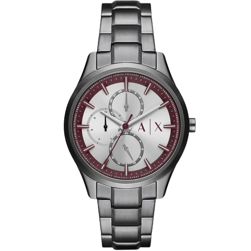 Armani Exchange AX1877 42mm Silver Dial Gunmetal Stainless Steel