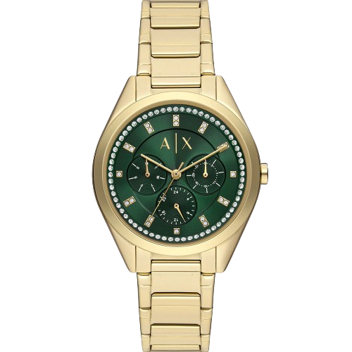 Armani Exchange AX5661 38mm Green Dial Gold Tone Stainless Steel