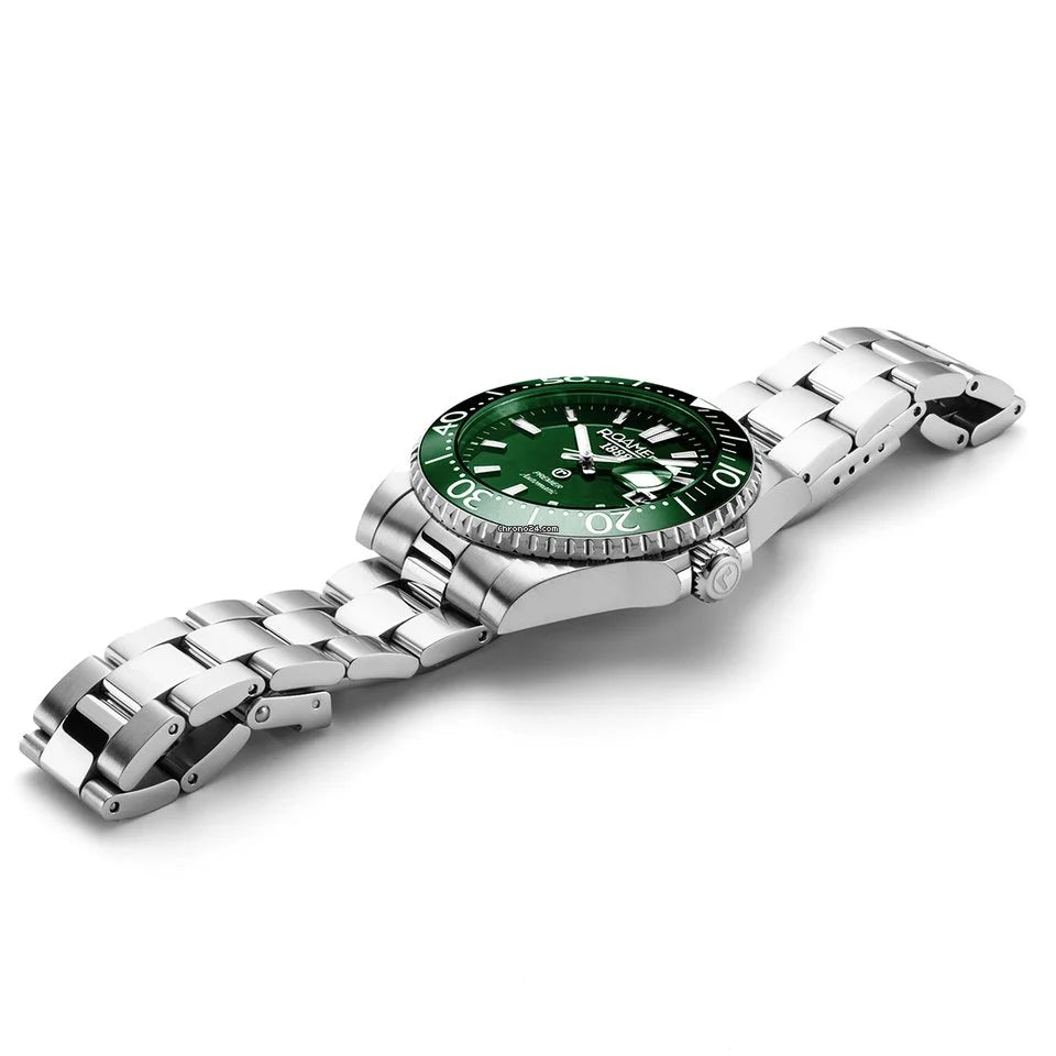 Roamer 986983 41 75 20 Premier Automatic 42mm Green Dial Stainless Steel Bracelet Men's Watch