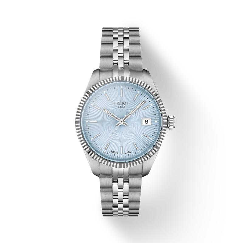 Tissot T1562101135100 Ballade (34mm) Light Blue Dial Stainless Steel Bracelet Women’s Watch