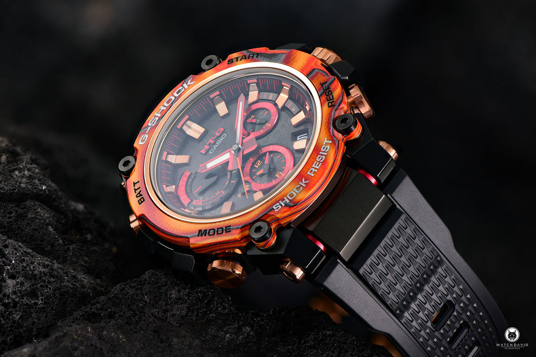 Casio MTG-B3000FR-1AER G-Shock Premium Limited Edition MTG 40th Anniversary Flare Red Series Men's Watch