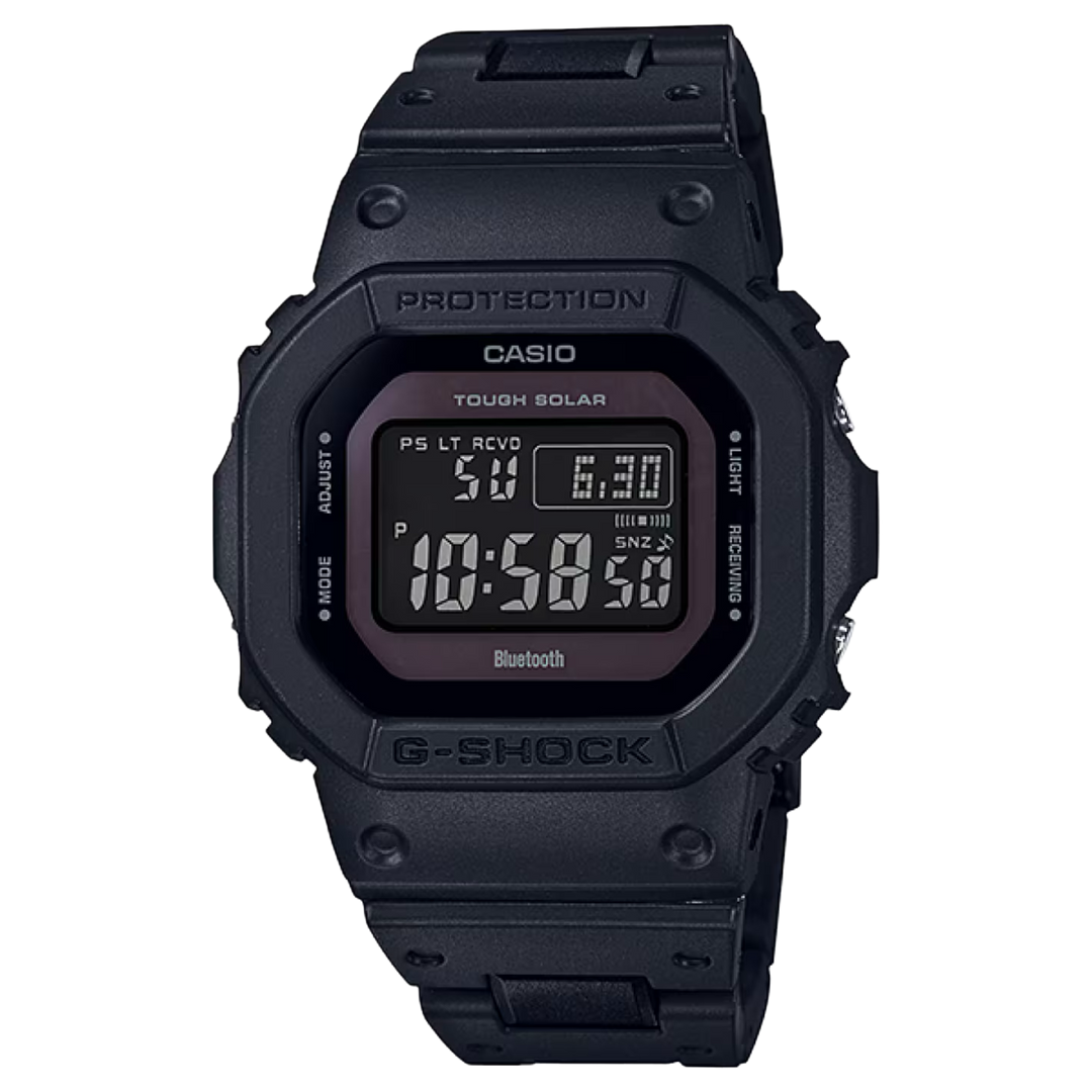 Casio G-Shock Bluetooth® Multi Band 6 Tough Solar Black Stainless Steel / Resin Composite Band Watch GWB5600BC-1B Men's Watch