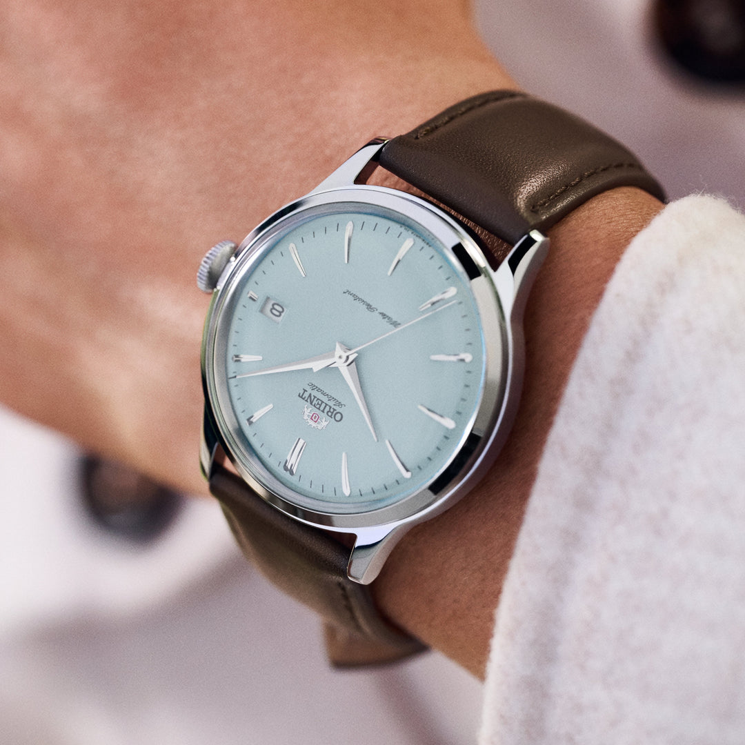 Orient Bambino RA-AC0M14L-Sky Blue (Limited Edition), Leather Strap 38mm Automatic Men's Watch