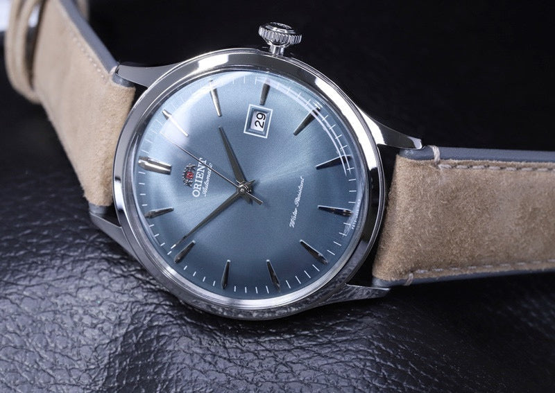 Orient Bambino RA-AC0P03L 2nd Generation Sky Blue dial Automatic Leather Strap Men's Watch