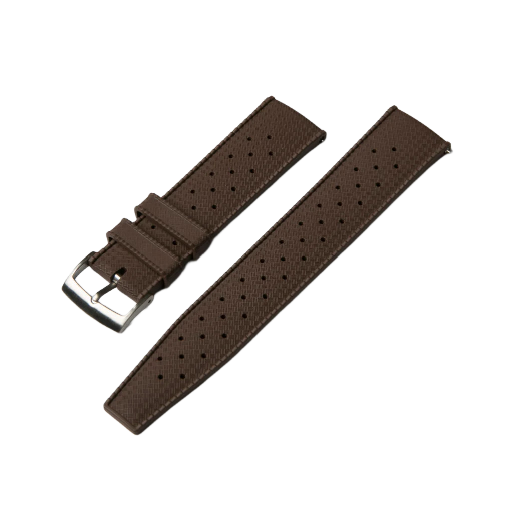 20mm Coffee Brown
Premium-Grade Vulcanized Tropic Rubber Watch Strap For Seiko 5, Seiko Divers and other Divers Waterproof