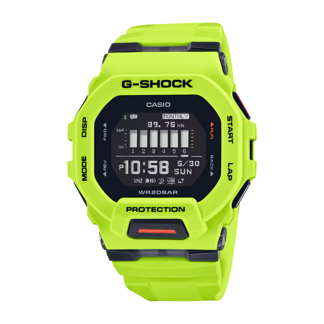 Casio G-Shock GBD-200-9ER G-Squad Bluetooth Digital Quartz Lime Green Men's Watch
