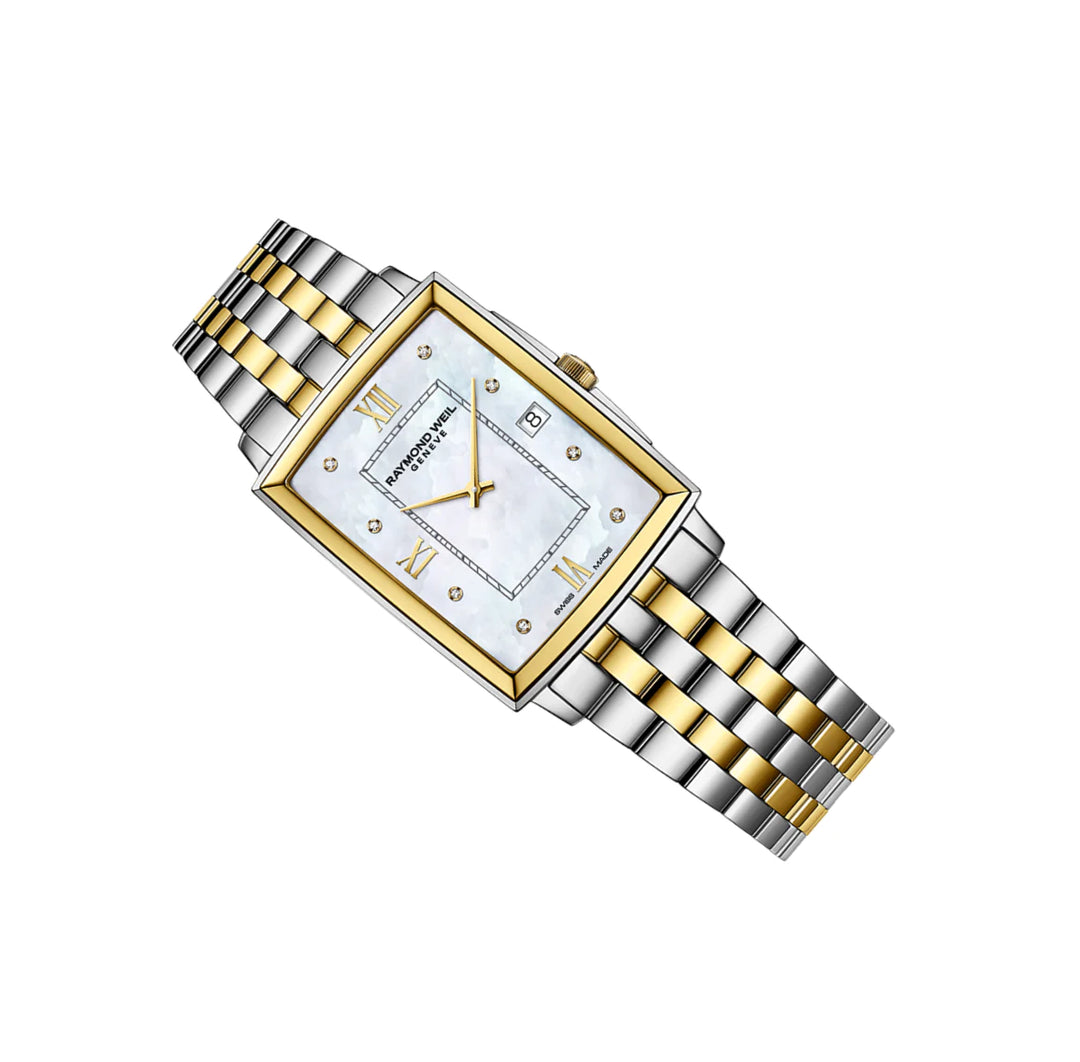 Raymond Weil 5425-STP-00995 Toccata Classic Diamond 29mm Mother of Pearl Dial Two Tone Stainless Steel Men’s Watch