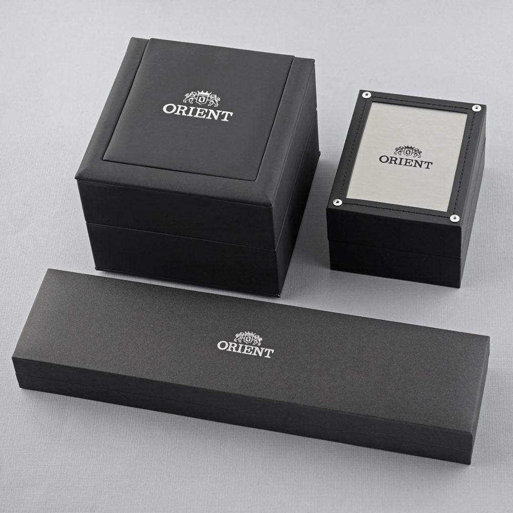 Orient Bambino RA-AK0702Y10B version 8 Multi-Function Automatic 40mm 3ATM Leather Strap Men's Watch