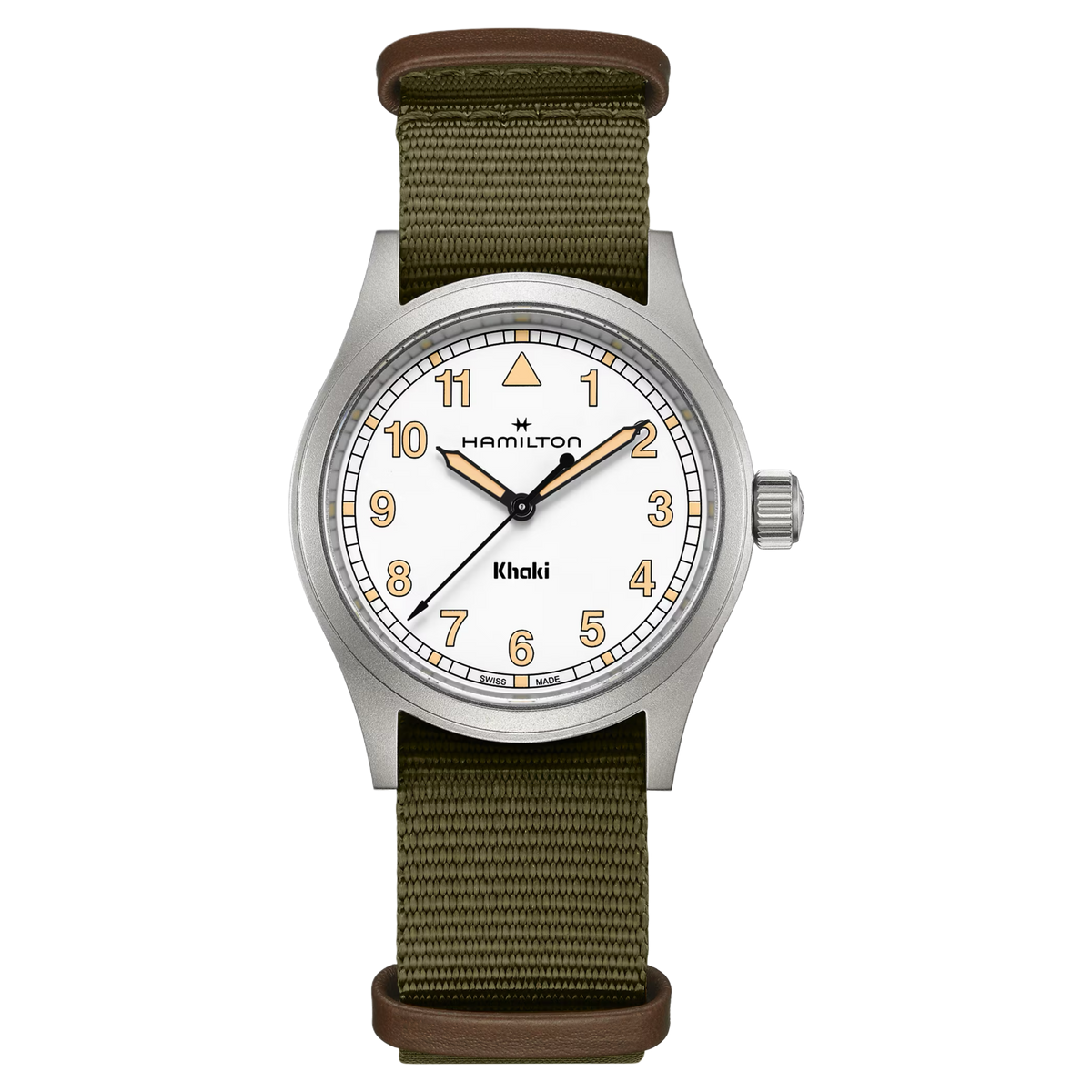Hamilton Khaki Field H69401910 Quartz (38mm) White Dial / Green