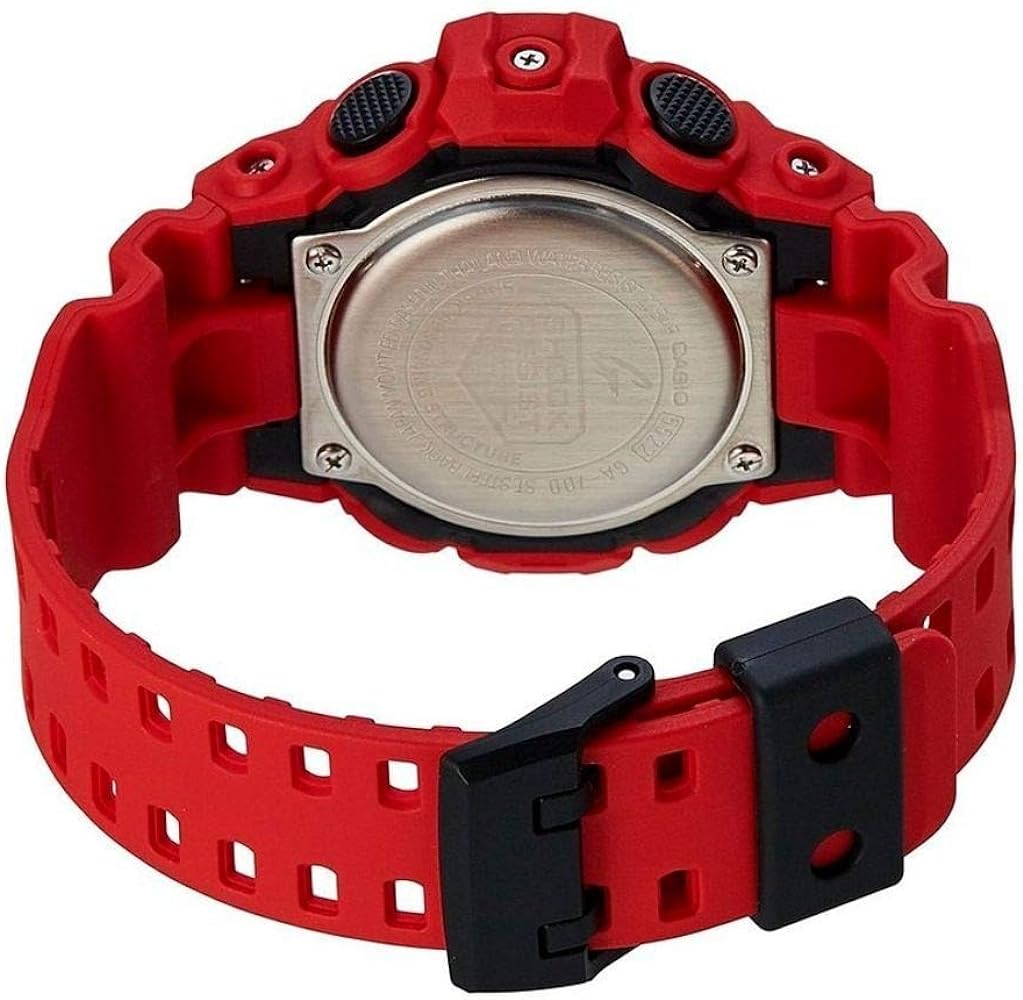 Casio GA-700-4ADR-P G Shock Digital Analogue Red Resin Strap Men's & Women's Watch