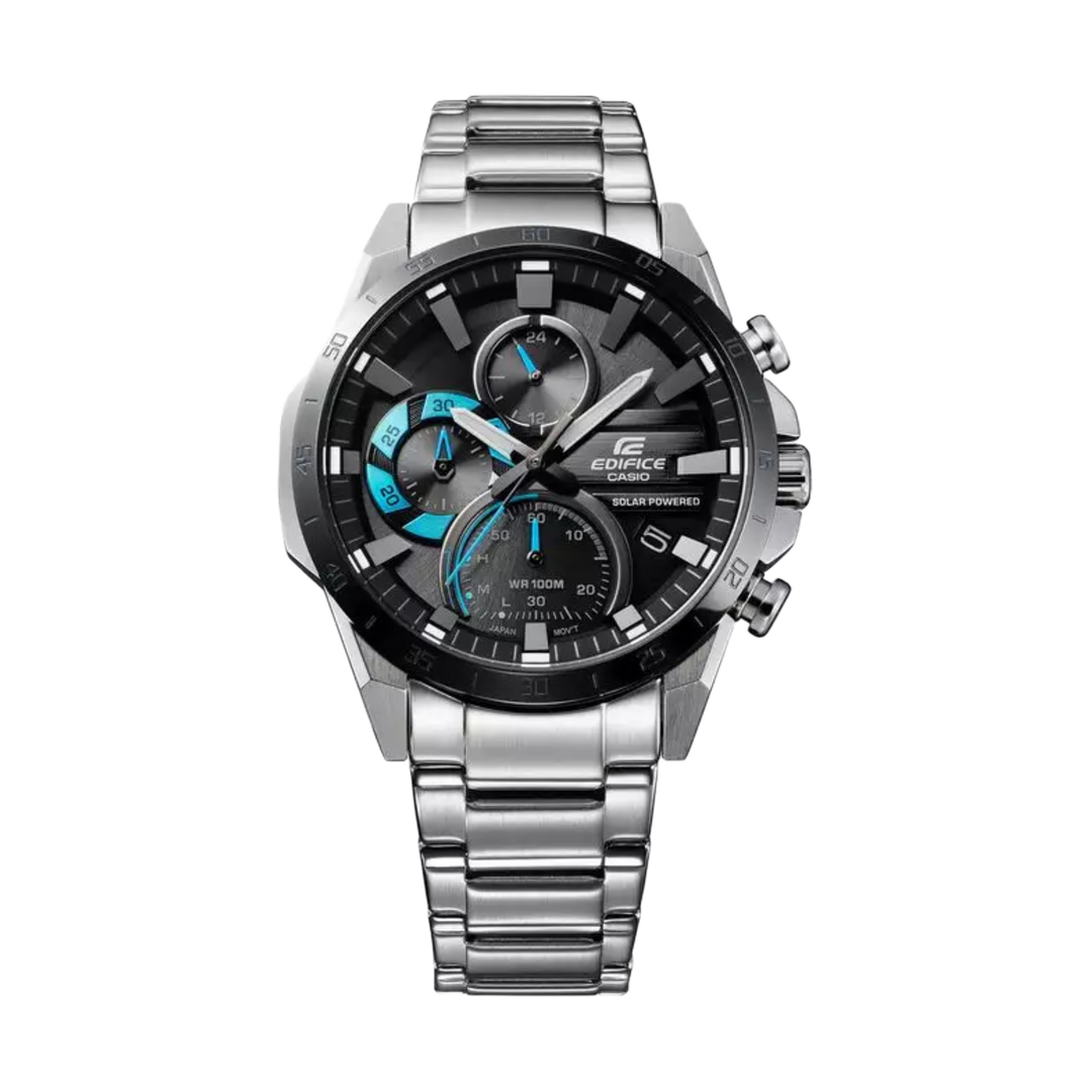Casio Edifice Solar Chronograph Analog EQS-940DB-1B with Battery Level Indicator Men's Watch