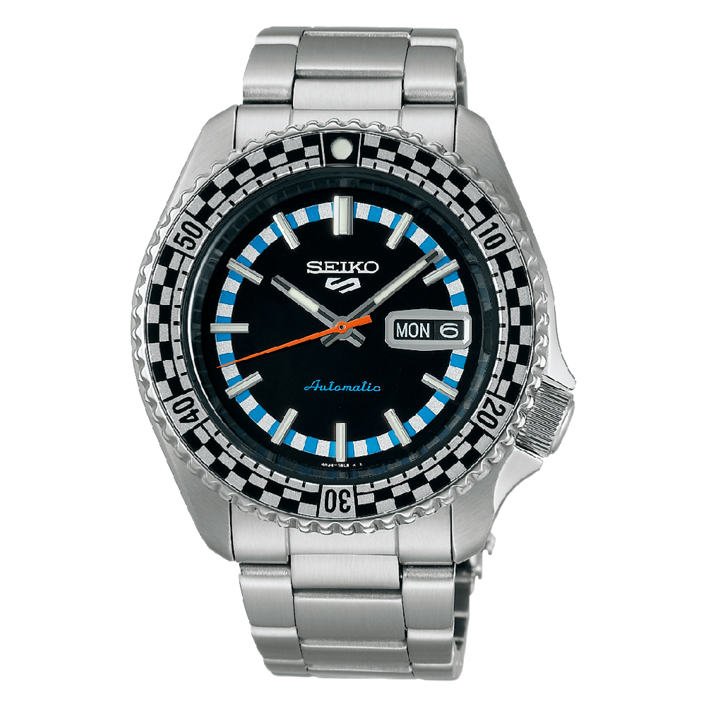 Seiko 5 Sports Black & White ‘Checker Flag’ Special Edition SRPK67K1 Men's Watch