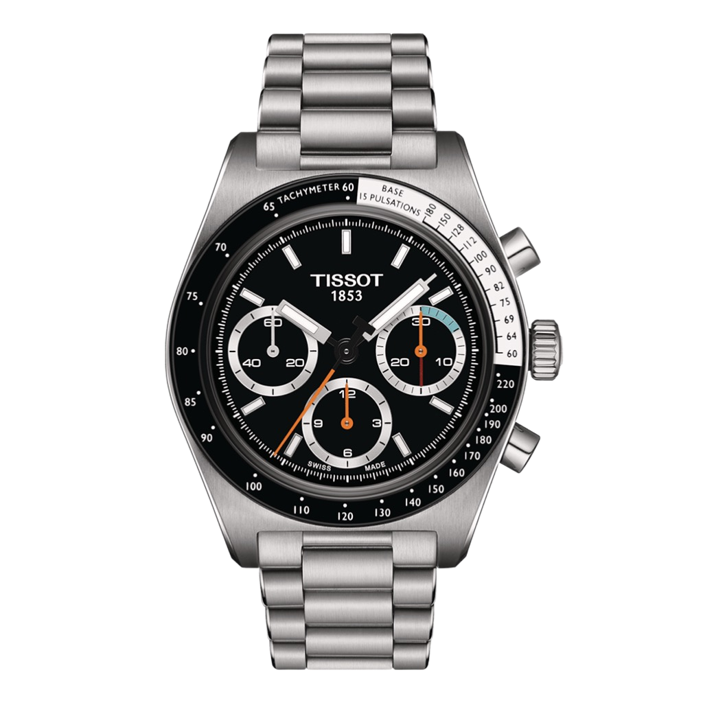 Tissot PR516 Mechanical Chronograph (41mm) Black Dial / Stainless Steel Bracelet T1494592105100 Men’s Watch