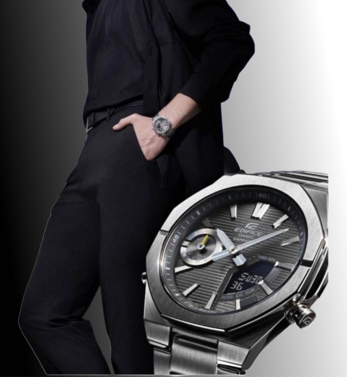 極美品　カシオ　EDIFICE Bluetooth 5618 693D3D34-CD4C-474E-89BE-