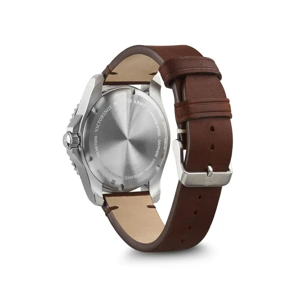 Victorinox Swiss Army 241863 Maverick Blue Dial Brown Leather Strap Men's Watch - mzwatcheslk srilanka