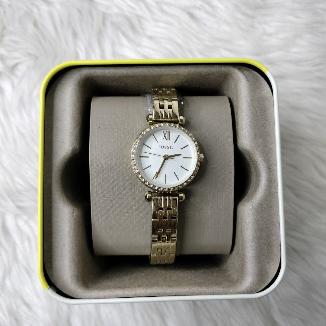 Fossil Tillie BQ3503 Mini Three-Hand Gold-Tone Stainless Steel Women's Watch