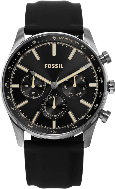 Fossil BQ2746 SULLIVAN Chronograph Silicone Strap Men's Watch – MZ