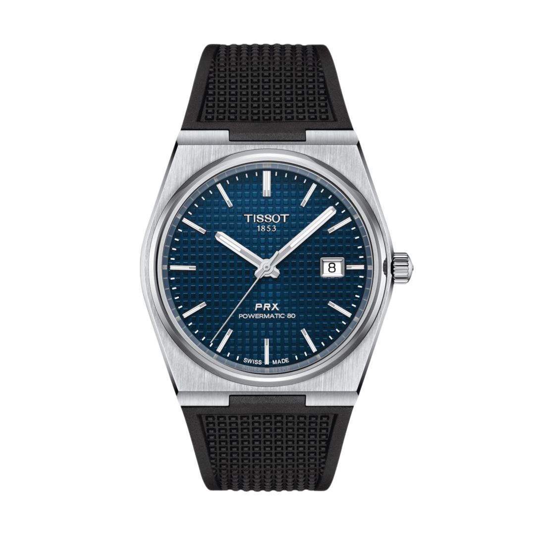Tissot PRX Powermatic 80 (40mm) Blue Dial / Black Rubber T1374071704100 Men's & Women's Watch