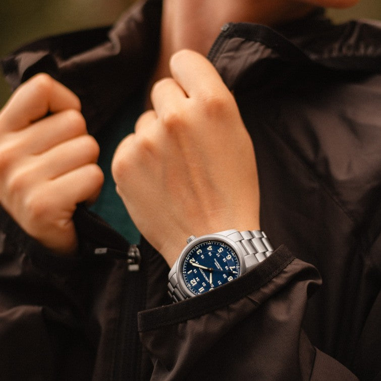 Hamilton H70205140 Khaki Field Titanium Automatic 38mm Blue Dial Titanium Men's Watch